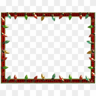 640 X 484 15 - Transparent Christmas Lights Frame Clipart