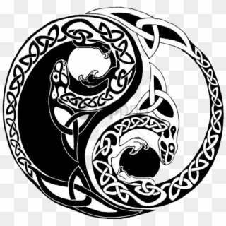 Yin-yang Tattoos - Yin Yang Celtic Knot Clipart