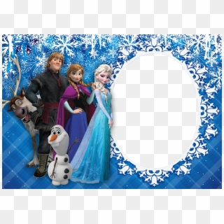 Picture Frozen Series Frame Elsa Disney Anna Clipart - Moldura De Foto Frozen - Png Download