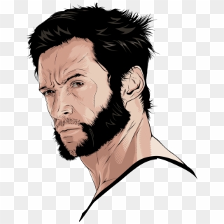Big Image - Hugh Jackman Wolverine Drawing Clipart