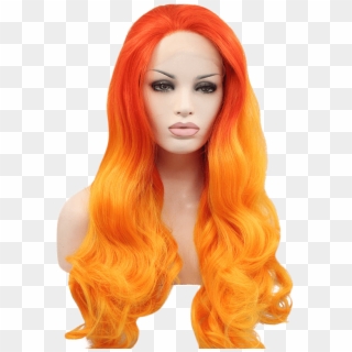 Orange Cosplay Wig Clipart