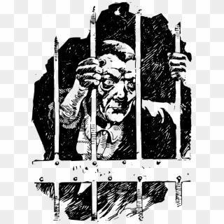 Big Image - Prisoners Black And White Clipart - Png Download