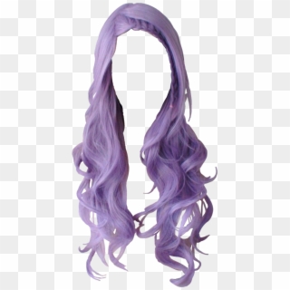 Wig Sticker - Purple Wig Transparent Clipart