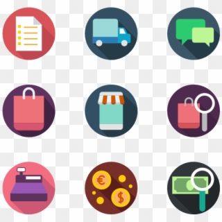 Shopping And Ecommerce Icons - E Commerce Clip Art - Png Download