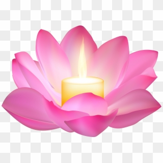 Lotus Flower Png - Lotus Candle Png Clipart