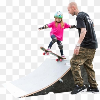 Beginner Training - Child Does Skateboard Clipart