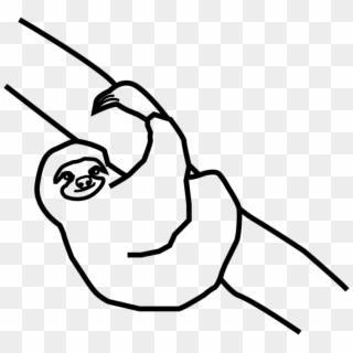 Sloth - Line Art Clipart
