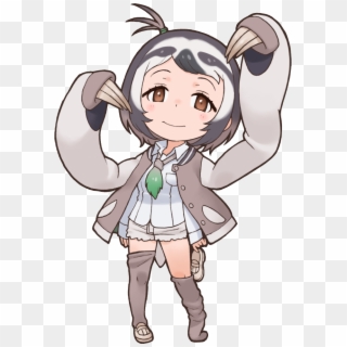 Pale-throated Sloth - Anime Girl With Sloth Clipart