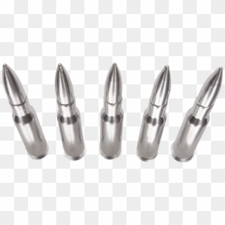 Bullets Silver Row - Transparent Bullets Clipart