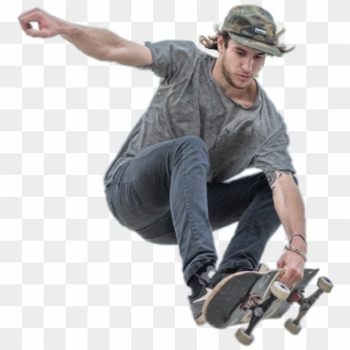 Man Sticker - Skateboarding Clipart