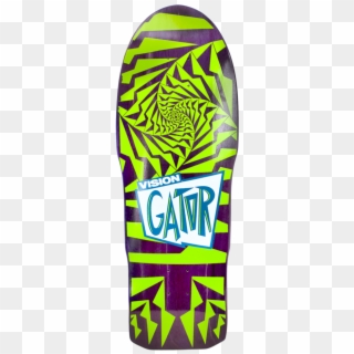 Pur/grn Stain - Vision Gator Skateboards Clipart