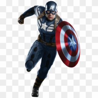 Captain America Run Png - Transparent Captain America Png Clipart