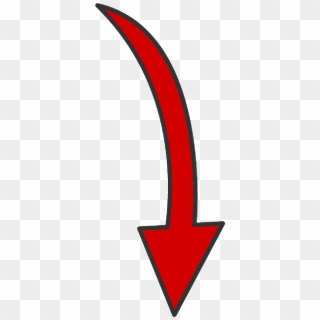 Red Curved Arrow Png White Pictures To Pin On Pinterest - Red Arrow Curved Down Clipart