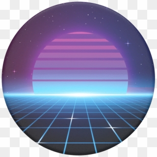Electric Sunset, Popsockets - Electric Sunset Clipart