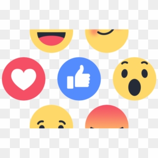 Facebook Like Buttons Png , Png Download - Reacciones De Facebook Png Clipart