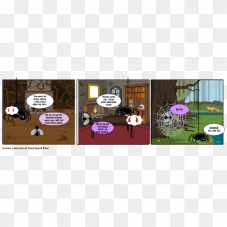 The Spider And The Fly - Comics Clipart