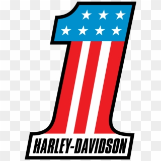 Harley Davidson One Stars Stripes Logo Vector Free Clipart