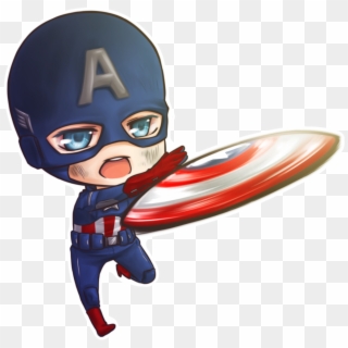Captainamerica Marvel Superhero Avengers Chibi - Captain America Drawing Cute Clipart