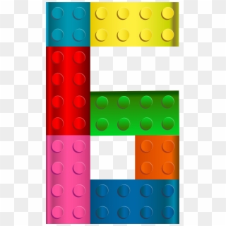 Lego Number Six Png Transparent Clip Art Image - Lego Numbers Png
