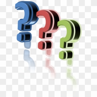 A Picture Of Three Question Marks - Graphic Design Clipart