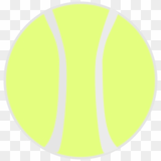 Flat Yellow Tennis Ball Vector 4vector - Circle Clipart