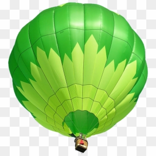 Blue Hot Air Balloon Transparent - Green Hot Air Balloon Clipart - Png Download