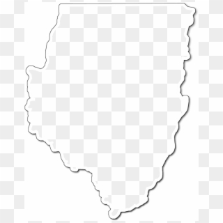 A Map Of Dixie With An Outer Shadow Around The Map - Carmine Clipart