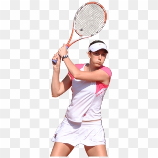Tennis Player Woman Front - Tennis Player White Background Clipart
