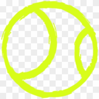 Tennis Ball Icon Clip Art - Circle - Png Download