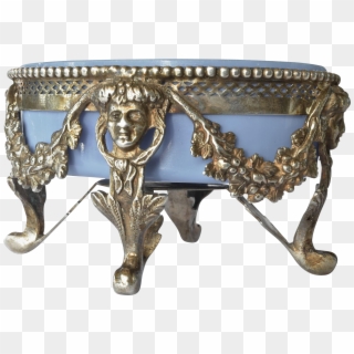 An Antique French Silver Salt Cellar, Mid 18th Century - Antique Clipart