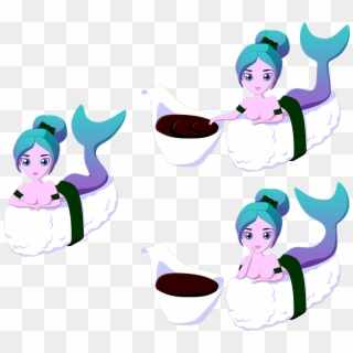 Sushi, Pescados Y Mariscos, Nutrición, Japonesa, Cocina - Cartoon Clipart