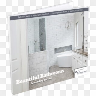 Beautiful Bathrooms Ebook Cover Thaddeus Drew Remodeling - Sliding Door Clipart