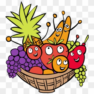 Clip Art Food Basket Thanksgiving Food Baskets Clipart - Fruit Basket Cartoon Png Transparent Png
