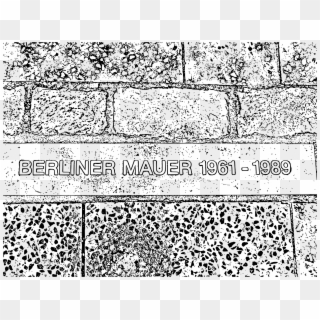This Free Icons Png Design Of Berlin Wall Plaque - Clip Art Berlin Wall Transparent Png