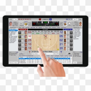 Basketball Live Scoring Software App - Display Device Clipart