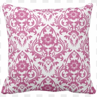 Mulberry Damask Floral Traditional Pillow - Blue And White Fb Cover Clipart