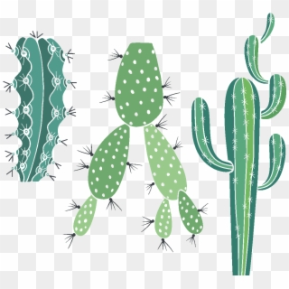 Sticker Boheme 3 Cactus Piquants Ambiance Sticker Col - Eastern Prickly Pear Clipart