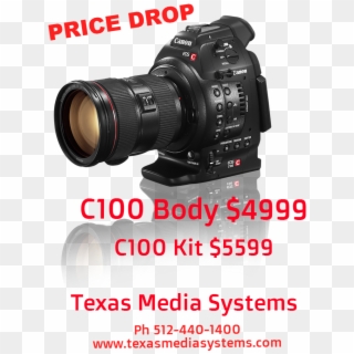 Canon C100 0 Price Drop 99 Body 99 Kit Texas Media - Best Canon Video Camera Clipart