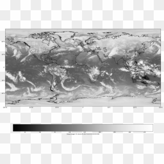 Plot Global Water Vapor Composite - Monochrome Clipart