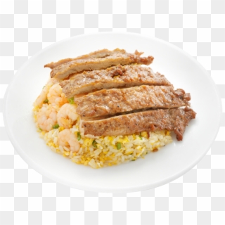 Pork Chop & Shrimp Fried Rice 猪排虾仁蛋炒饭 - Imagens Png De Lasanha Clipart