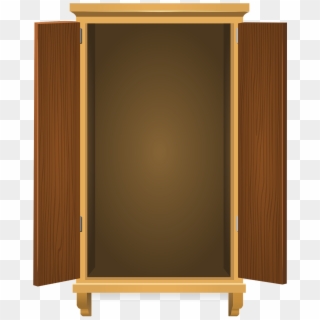 Shelf Clipart Empty Kitchen Cupboard - Empty Open Wardrobe Clipart - Png Download