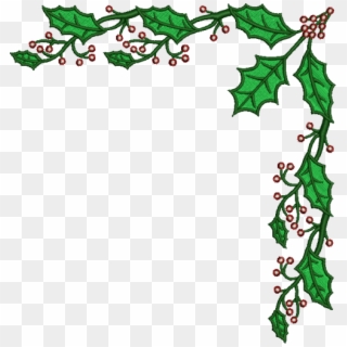 Christmas Mistletoe Border - Clip Art Christmas Borders - Png Download