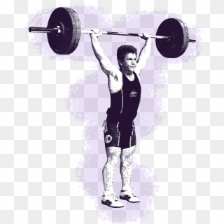 Weightlifting Purple - Powerlifting Clipart