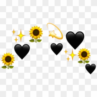#flower #flowers #heart #yellow #sun #sunflower #sunflowers🌻💛 - Emoji Heart Flower Crown Clipart
