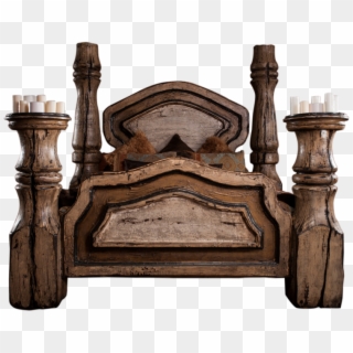 Old World Bed - Furniture Clipart