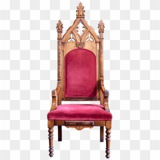 Plush Red Chair - Throne Clipart
