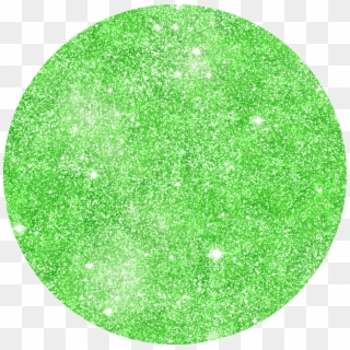 #circle #circlesticker #circlepng #green #glitter #greenglitter - Circle Clipart