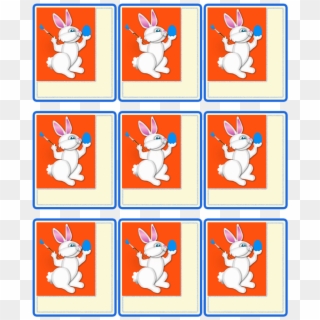 9 Easter Bunny Paints Egg Name Tags - Easter Name Tags Hd Clipart