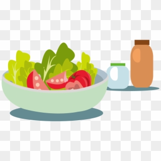 Fruit Salad Vegetable Vector Transprent - Vector Salad Clipart