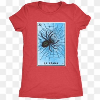 La Araña Card Womens T-shirt - T-shirt Clipart